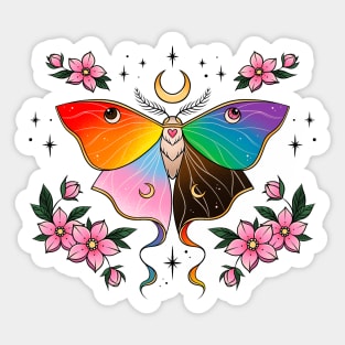 Pride Moth Sticker